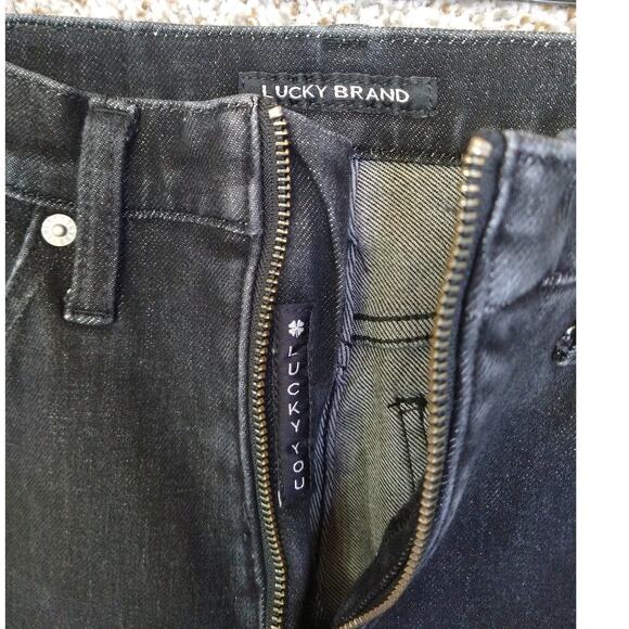 Lucky Brand Bridgette Y2K Zip High Rise Crop Mini Boot size 6/28R - Picture 5 of 15